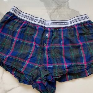 VIctoria Secret plaid PJ short